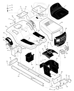 Part Location Diagram of F-99710 Briggs and Stratton Instruction Book And Parts List